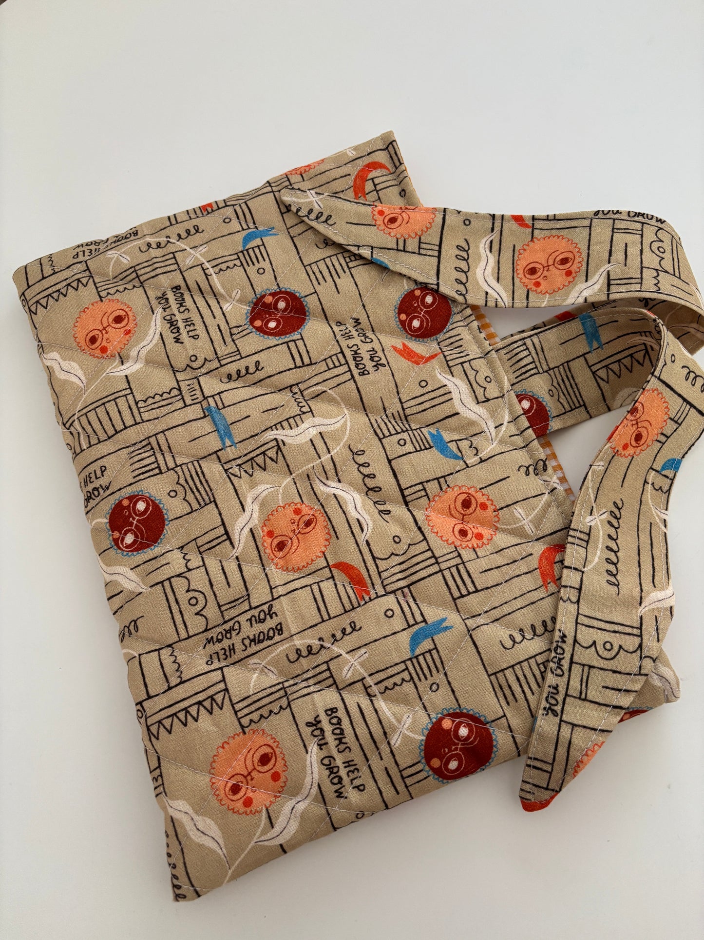 Buchtasche aus hochwertiger Baumwolle